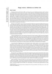 Happy returns: reflections on a further visit