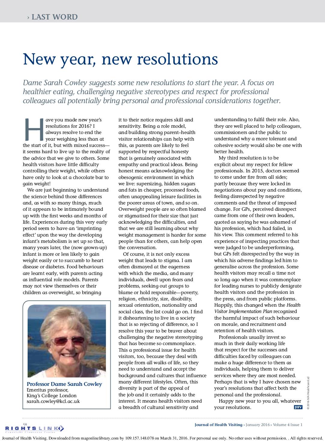 New year, new resolutions